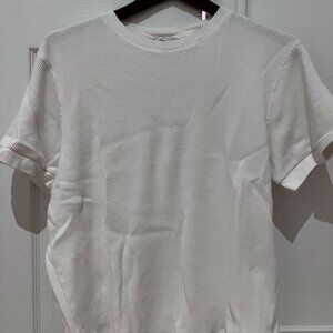 Club Monaco White Waffle Shirt